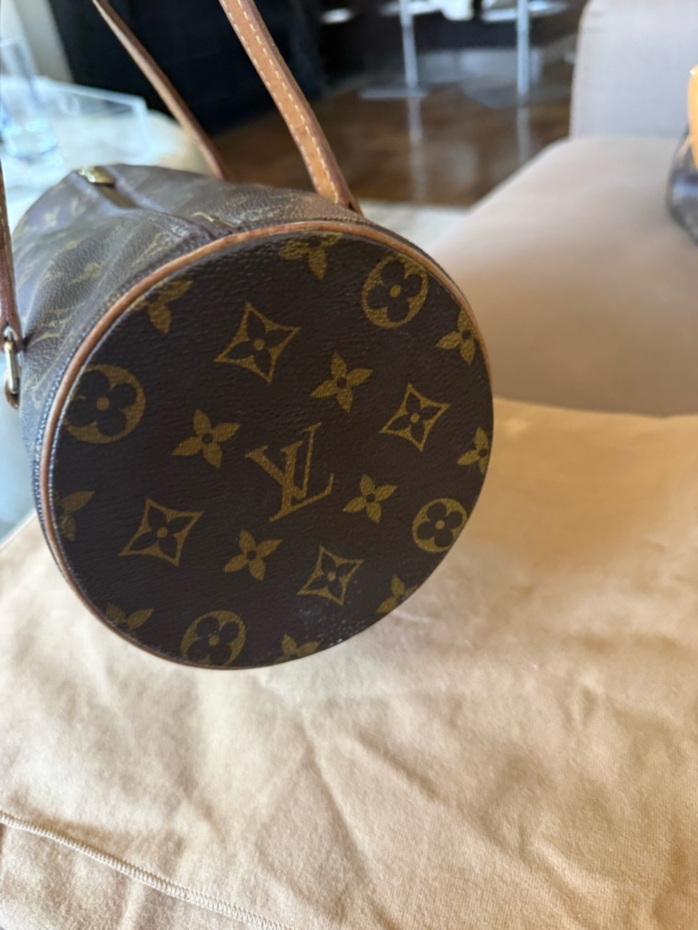 Louis Vuitton Brown Monogram Canvas Papillon 26 Shoulder Bag - Picture 4 of 16